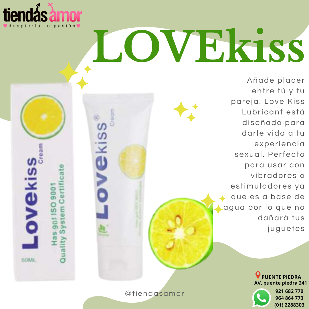 LUBRICANTE LOVE KISS LIMON